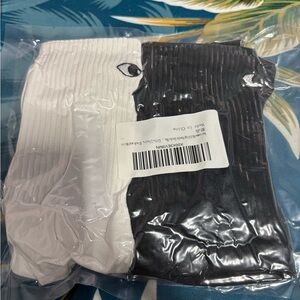 Black and White Eye Socks (3x2=6)